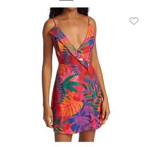 Farm Rio Macaw Side Button Dress